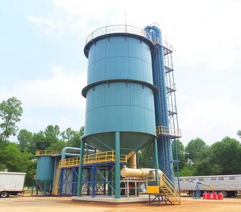Multi-Stage Gas Scrubbing Tower
